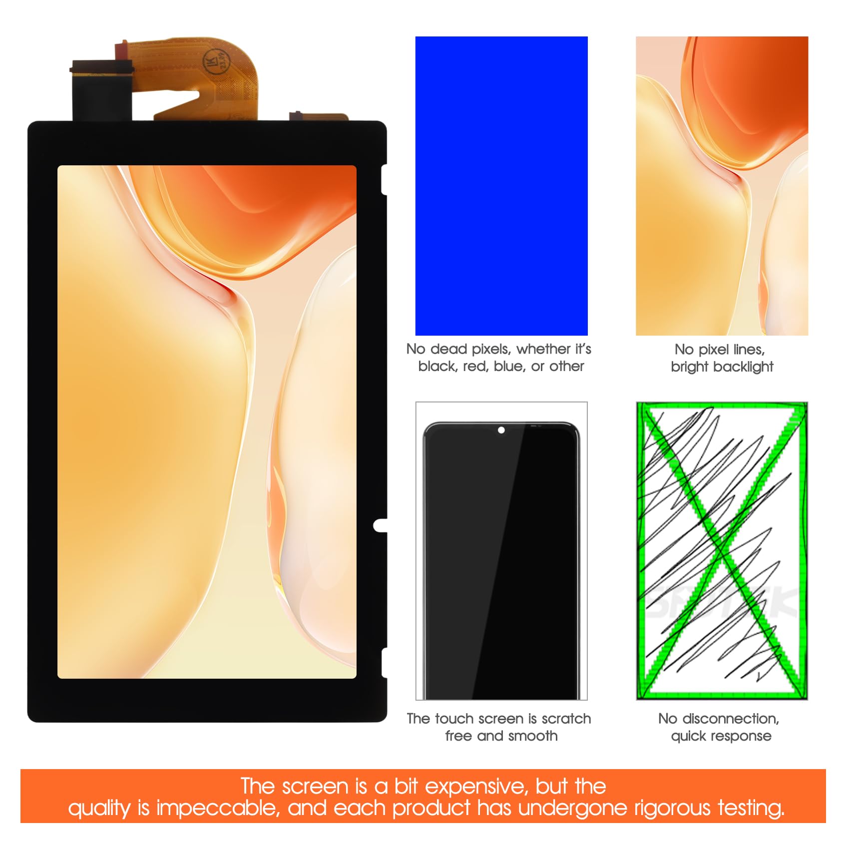 Amazon.com: for Nintendo Switch V2 Screen Replacement HAC-001（-01